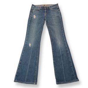 3/$20 PAIGE Laurel Canyon Distressed Low Rise Bootcut Jeans 25 Short